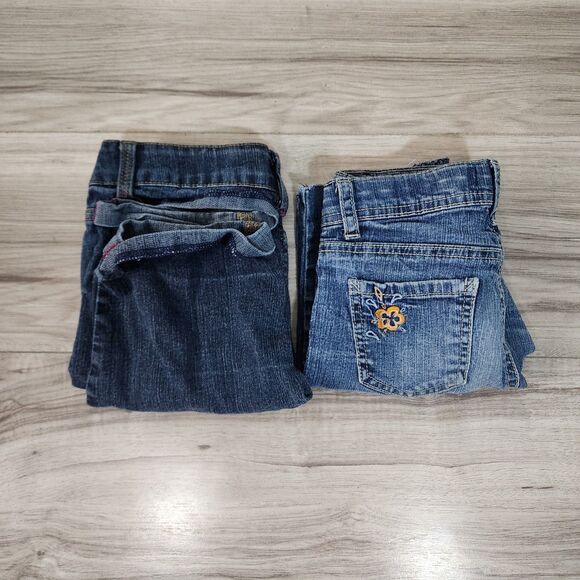 Girls Denim Shorts Size 8 - 10 Lot of 2 - Picture 1 of 7